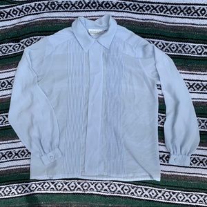 Vintage pastel periwinkle/blue blouse